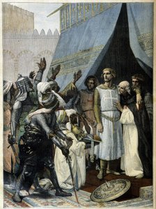 Saint Louis Jerusalemissa (Cabanelin maalauksesta) - "" Le Petite Journal" -lehdessä 11. syyskuuta