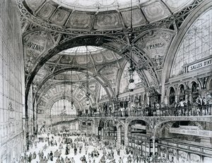 Keskusasema, Bukarest, Romania, orientalismista ja nykyarkkitehtuurista tekijältä Alexandre Auguste Louis Marcel