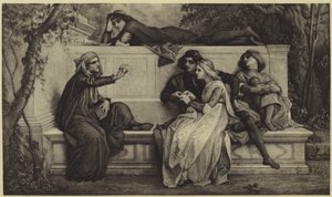 Firenzeläinen runoilija (valokuvakaiverrus) tekijältä Alexandre Cabanel