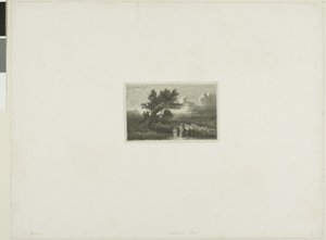Alppien maisema tekijältä Alexandre Calame