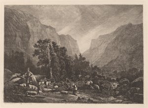 Pariskunta raunioituneen talon luona tekijältä Alexandre Calame