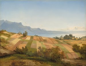 Sveitsin maisema. Noin 1830