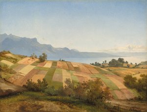 Sveitsin maisema, c. 1830. tekijältä Alexandre Calame