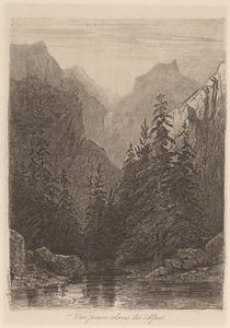 Näkymä otettu Alpeilta tekijältä Alexandre Calame