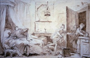 Ma paita palaa Piirustus pesussa Alexandre Evariste Fragonard (1780-1850) 17th century Sun. 0,24x0,37 m Pariisi, Louvre-museo tekijältä Alexandre Evariste Fragonard
