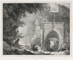 Kuvankauniita ja romanttisia matkoja vanhassa Ranskassa: Valkoisen kuningattaren palatsin rauniot, 1824.