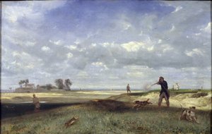 Metsästys, 1847 tekijältä Alexandre Gabriel Decamps