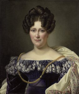 Johanna Henriette Engelen (1789-1878), Daniel Francis Schasin toinen vaimo tekijältä Alexandre Jean Dubois Drahonet (signed by artist)