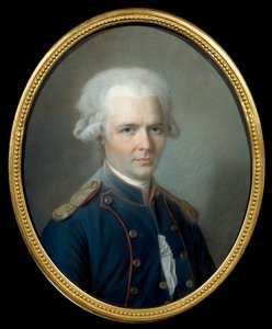 Ranskalaisen kirjailijan Pierre Choderlos de Laclosin (1741-1803) muotokuva Aleksander Kucharskin (1741-1819) pastellimaalaus. 1700-luvun aurinko. 0,55x0,45 m Amiens, musee de l