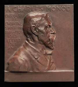 Alexandre-Charles Monod, 1843-1921, kirurgi [kääntöpuoli], n. 1906.