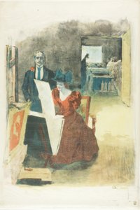 Kansi portfoliolle, The Painters-Lithographers (Les Peintres Lithographes) tekijältä Alexandre Lunois