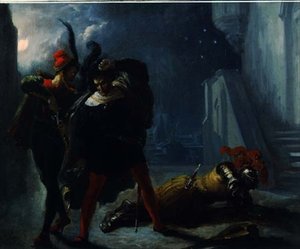 Valentinin kuolema (öljy kankaalle) tekijältä Alexandre Marie Colin