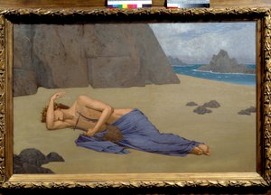 Alexandre Seonin (1855-1917) Orphe-maalauksen valitus 1896. Dim. 0,73 x 1,16 m. Musee d