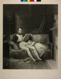 Ranskan keisari Napoleon I Bonaparte (mezzotintti) tekijältä Alexandre Vincent Sixdeniers