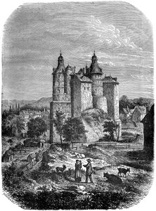 Montbeliardin linna, Chateau de Montbeliard, Ranska, 1882-1884 tekijältä Alexandre de Bar