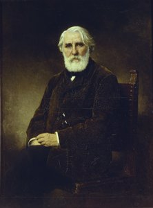 Muotokuva kirjailijasta Ivan S. Turgenev 1818-1883, 1875 tekijältä Alexei Alexeyevich Harlamov