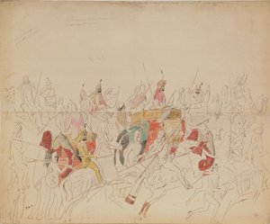 Maharaja Sher Singh Punjabista ja hänen hovistaan, 1846 tekijältä Alexei Dmitriyevich Saltykov