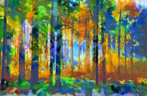 Metsä,2020,(sekatekniikka)