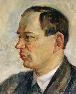 Vissarion Shebalinin (1902-63) muotokuva 1933 (öljy kankaalle) tekijältä Alexei Nikolayevich Arzhenikov