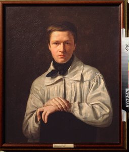 Omamuotokuva (omakuva) - Aleksei Vasilyevich Tyranovin (1808-1859) maalaus, öljy kankaalle