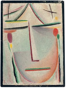 abstrakti pää; Abstract Head, n. 1921 tekijältä Alexej von Jawlensky