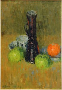 Sininen kannu vihreillä omenoilla tekijältä Alexej von Jawlensky