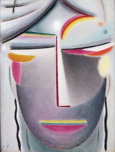 Pää (Dark Buddha), n. 1927 (öljy kankaalle asetettuna alukselle)