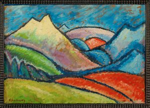 Maisema Oberstdorf (maalaus kankaalle) tekijältä Alexej von Jawlensky
