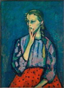 Tytön muotokuva, 1909 tekijältä Alexej von Jawlensky