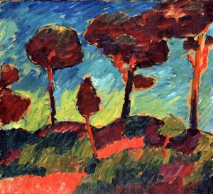 Pines in Prerow tekijältä Alexej von Jawlensky
