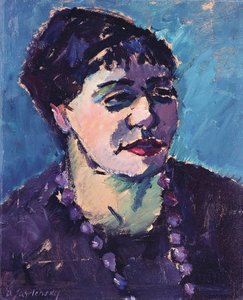 Rouva Epsteinin muotokuva (öljy pahville) tekijältä Alexej von Jawlensky