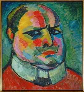 Selbstbildnis - Omakuva (öljy kankaalle) tekijältä Alexej von Jawlensky