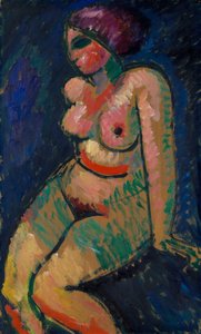 Istuva naisakti tekijältä Alexej von Jawlensky