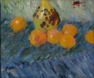 Asetelma appelsiinien kanssa tekijältä Alexej von Jawlensky