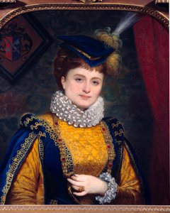 Teatterikoomikko Hortense Schneiderin muotokuva