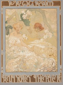 Saksalainen leikkimökki. Teatteriohjelma, 1908.