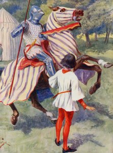 Merrie England: Nuori ritari (värilitografia).