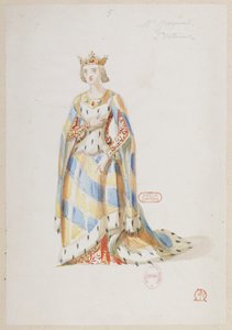Halévy - La magicienne - pukumallit Alfred Albert - 05. Mme Gueymard, 2. puku tekijältä Alfred Albert