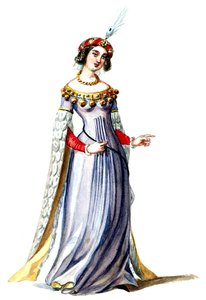 Halévy - La magicienne - pukumallit Alfred Albert - 07. Dame de cour (retusoitu) tekijältä Alfred Albert