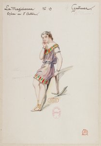 Halévy - La magicienne - Alfred Albertin pukusuunnitelmat - 13. Gnômes, balettinaiset tekijältä Alfred Albert