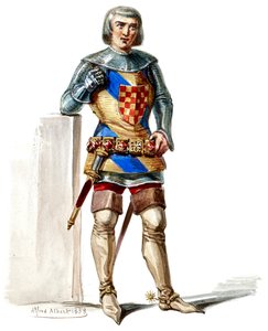 Halévy - La magicienne - Alfred Albertin pukumallit - 16. Comte de Poitou, 1. puku, M. Belval (retusoitu). tekijältä Alfred Albert