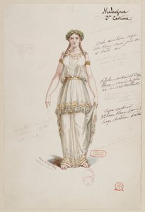 Halévy - La magicienne - Alfred Albertin pukumallit - 21. Mélusine, 3. puku tekijältä Alfred Albert