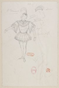 Halévy - La magicienne - Alfred Albertin pukumallit - 23. M. Mérante, (pas de deux) tekijältä Alfred Albert