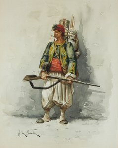 Sotilasfiguuri (w/c ja pesu aluksella)