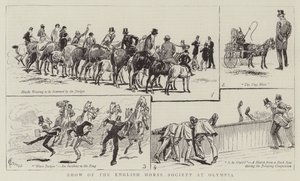 Englannin hevosseuran esitys Olympiassa tekijältä Alfred Chantrey Corbould