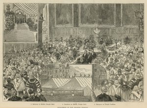Kuninkaalliset tuomioistuimet: Lounas Keskitemppelissä tekijältä Alfred Chantrey Corbould