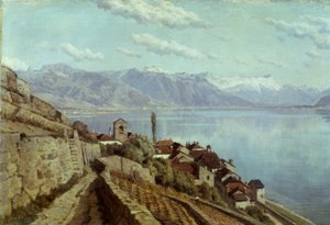 Saint-Saphorinin kylä tekijältä Alfred Chavannes