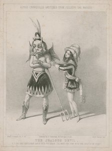 Alfred Crowquill luonnoksia Jullienin bal-naamiosta: Mustasukkainen paholainen