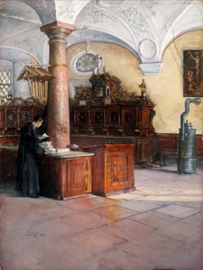 Wienin yliopistokirkon sakristi tekijältä Alfred Edler von Pflügl