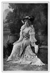 Marie Studholme, englantilainen teatterinäyttelijä, 1901.